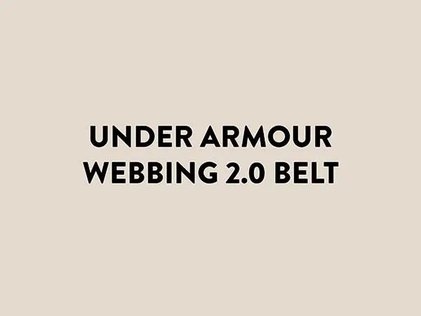 Under Armour Webbing 2.0 Belt - Under Armour Belt Px
