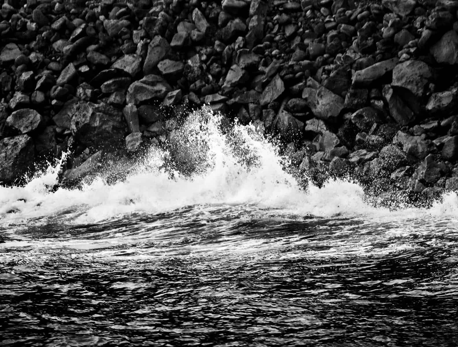 La Palma, Canary Islands. I’ve long been fascinated by what I call ‘interfaces’ - where the natural world meets the Man-made. The seawall here was not very attractive, but I saw potential in the shapes the breaking waves were making. I used a 70-200…