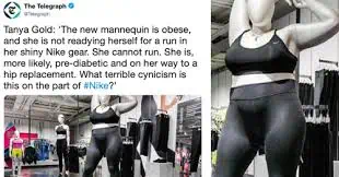 The mannequin in store and an excerpt from the shocking article by Tanya Gold.