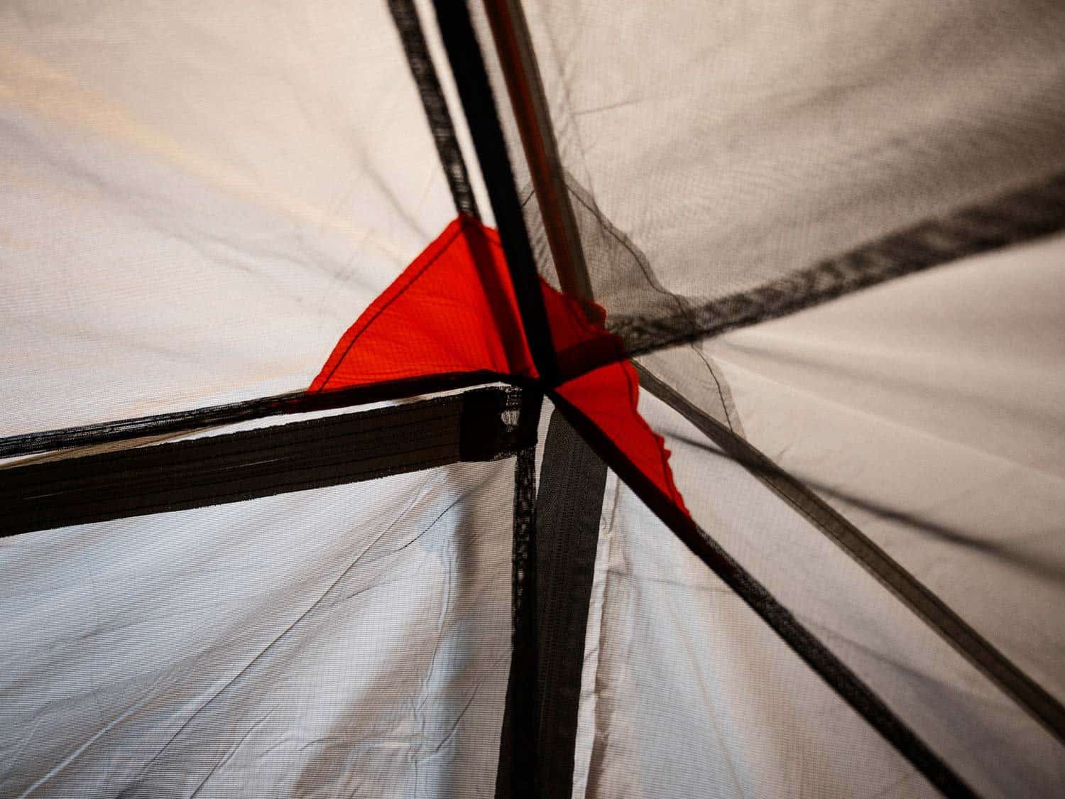interior mesh detail of Near Zero ultralight backpacking tent