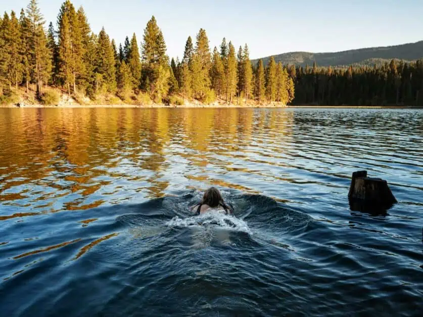swimming in the Shasta Cascade area