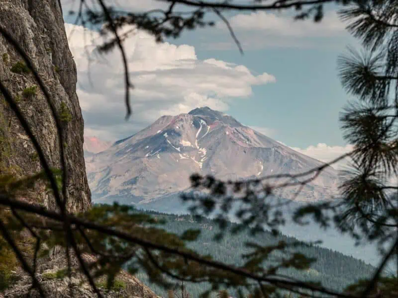 Mt. Shasta from Castle Crags State Park, California