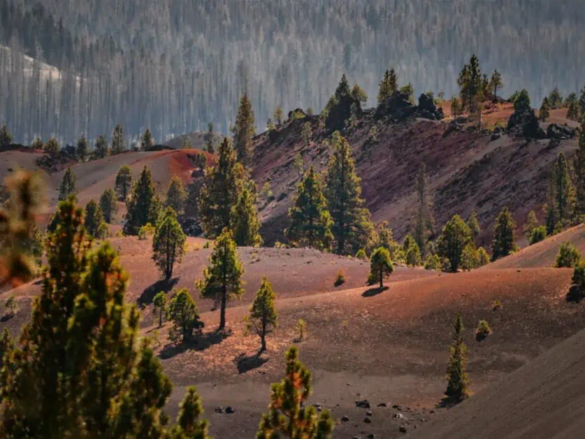 Painted Dunes and Cinder Cone Trail Lassen Volcanic National Park California