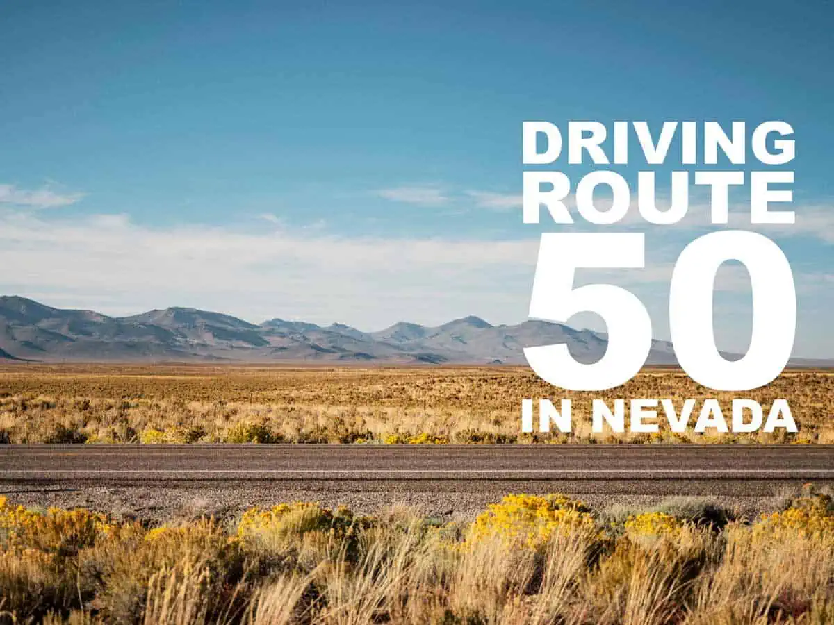 driving route 50 in nevada