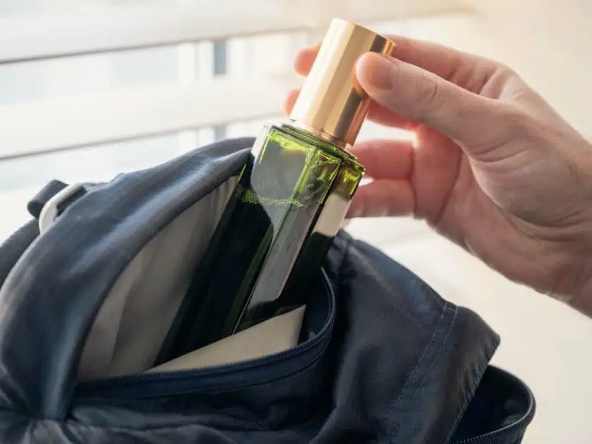 is it ok to bring perfume in your carry on luggage on a plane